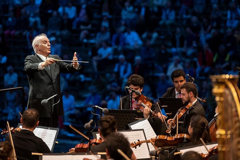 Daniel Barenboim und das West-Eastern Divan Orchestra.