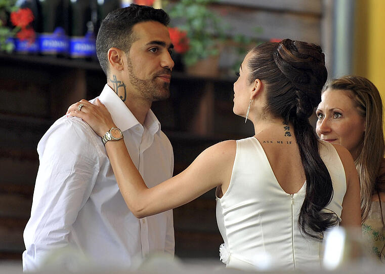 Rapper Bushido und Sarah Connor-Schwester Anna-Maria sind nun offiziell getraut - sehen Sie hier die Bilder der Hochzeit.