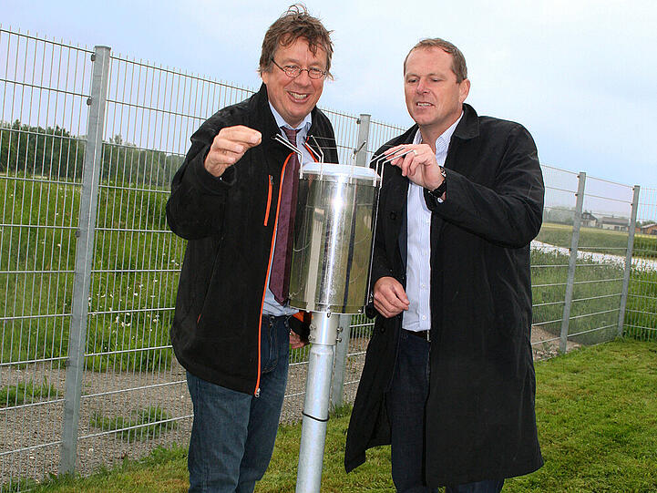 Jörg Kachelmann mit Golfresort-Chef Volker Schwartz