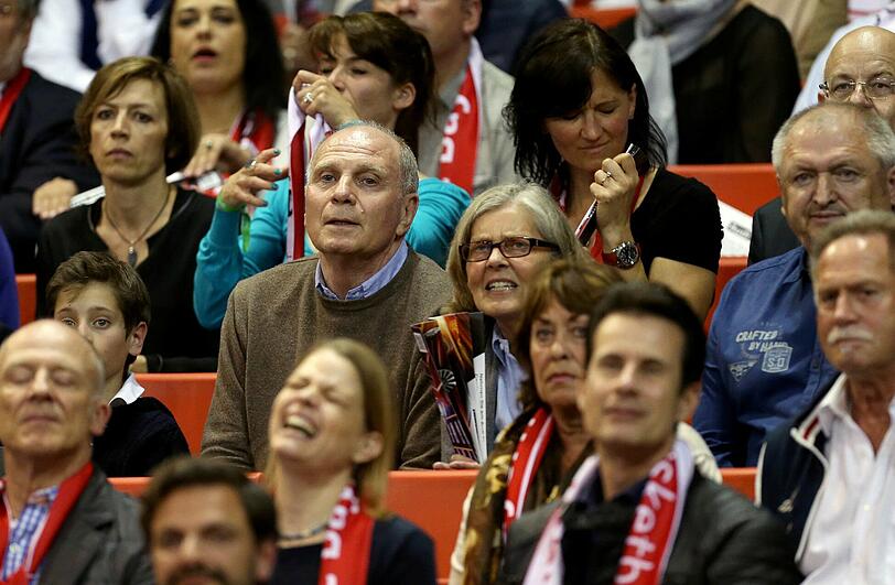 Am Freitagabend war Uli Hoeneß im Audi Dome bei den Basketballern des FC Bayern