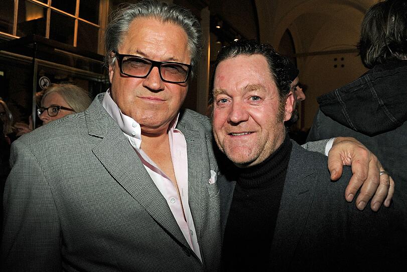 Der Regisseur und Schauspieler Michael Brandner (l) und der Schauspieler Jürgen Tonkel