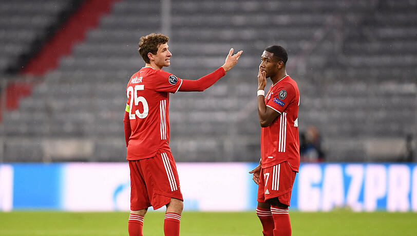 Langjährige Teamkollegen beim FC Bayern: Thomas Müller und David Alaba