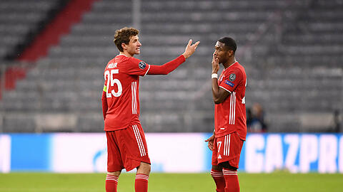 Langjährige Teamkollegen beim FC Bayern: Thomas Müller und David Alaba