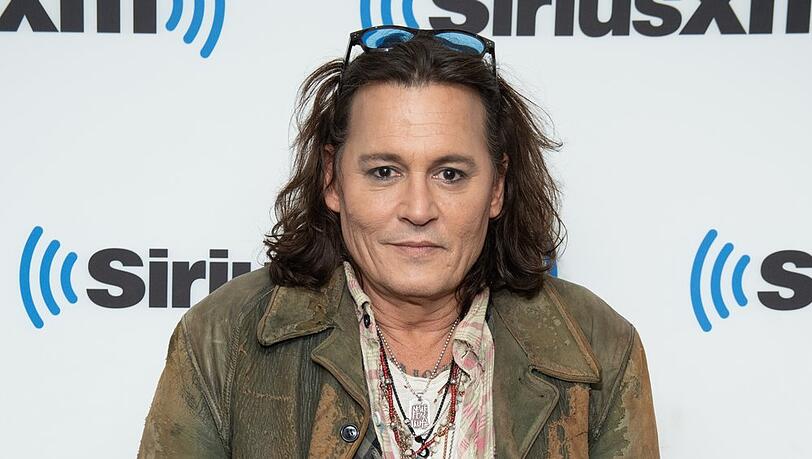 US-Star Johnny Depp ohne Bart am Mittwoch auf dem roten Teppich in New York.