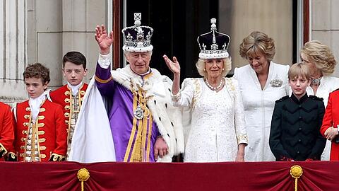 König Charles und Königin Camilla im Mai 2023 nach ihrer Krönung.
