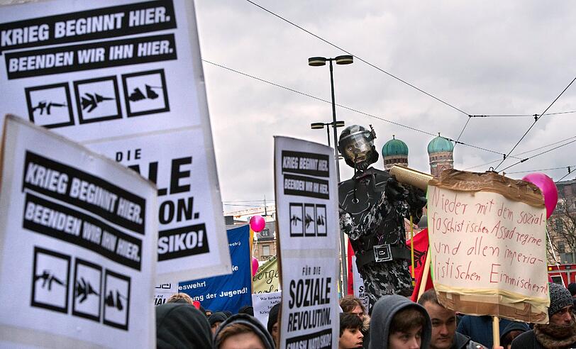 Die Bilder von der Demo gegen die Sicherheitskonferenz am Samstag.