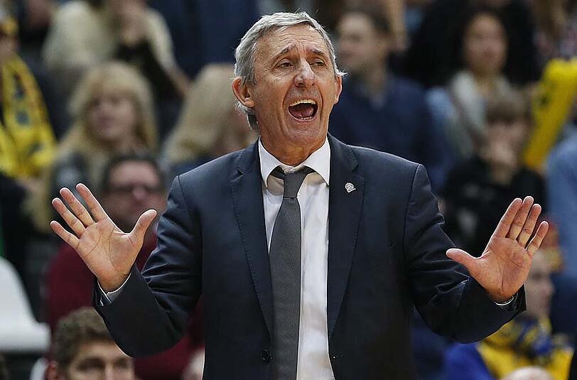 Bayern-Coach Svetislav Pesic: "Wir hatten viel Respekt vor Braunschweig angesichts ihrer Resultate zuletzt und ihrer guten Organisation im Spiel." (Archivbild)