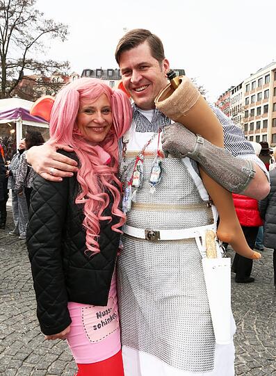Die Bilder vom Tanz der Marktweiber am Viktualienmarkt.