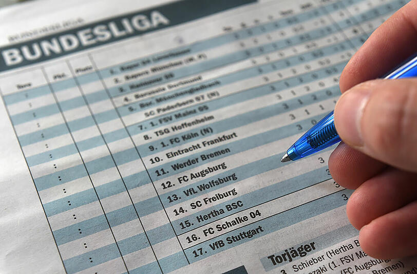Die Bundesliga-Tabelle im "kicker" endete am Donnerstag mit dem VfB Stuttgart auf Platz 17. Der HSV wurde als Schlusslicht nicht gelistet.