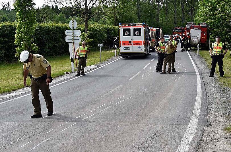Weitere Bilder vom Unfall bei der Oldtimer-Rally