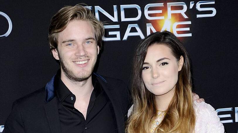 Damals steckte ihre Beziehung noch in den Kinderschuhen: PewDiePie und Marzia Bisognin bei einer Filmpremiere im Jahr 2013