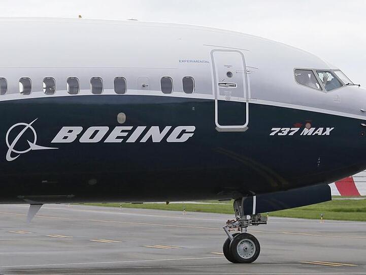 Eine Maschine vom Typ Boeing 737 Max.