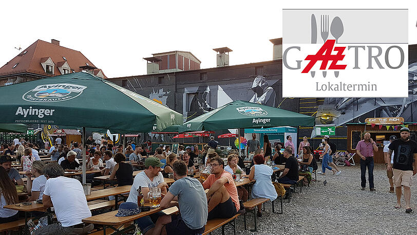 Ein sehr, sehr entspannter Ort: der Biergarten auf dem Viehhof-Gelände.