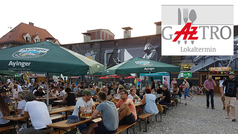 Ein sehr, sehr entspannter Ort: der Biergarten auf dem Viehhof-Gelände. Ein sehr, sehr entspannter Ort: der Biergarten auf dem Viehhof-Gelände.