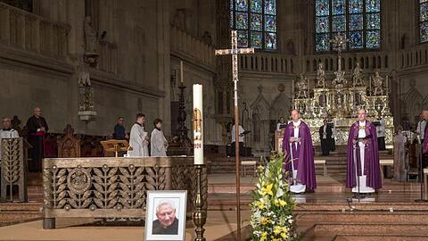 Trauervesper der Domspatzen für Georg Ratzinger. Foto: Uwe Moosburger/Bistum Regensburg/dpa