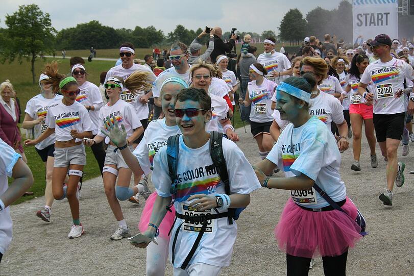 Bunter geht's nicht: Der Color Run in Riem. Die Bilder.
