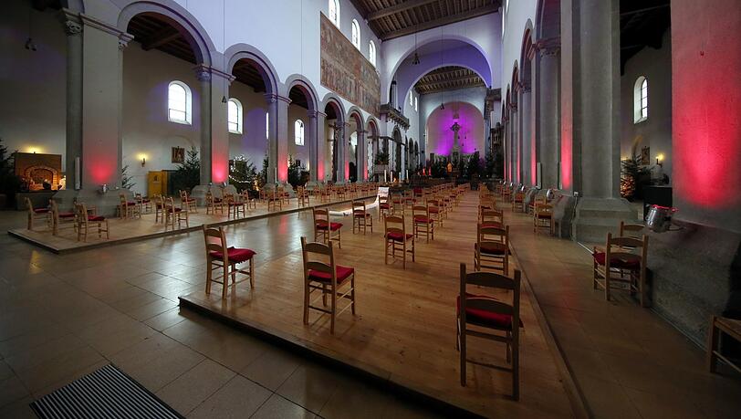 Abstand, Abstand, Abstand: So sieht es derzeit in St. Maximilian aus. Abstand, Abstand, Abstand: So sieht es derzeit in St. Maximilian aus.