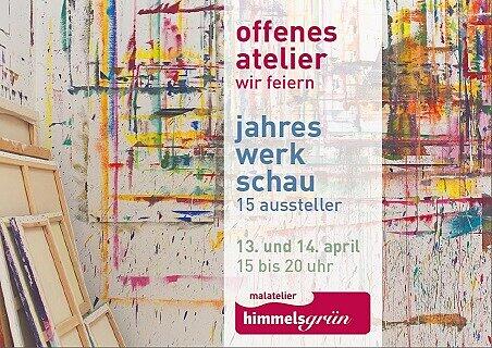 Einladung zur Vernissage der Jahreswerkschau und zum Konzert am 13. und 14. April von 15 bis 20 Uhr.