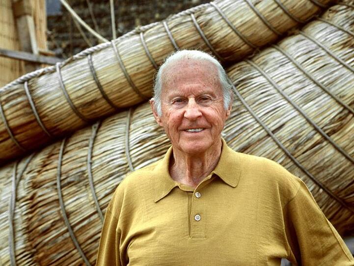 Der norwegische Abenteurer, Entdecker und Völkerkundler Thor Heyerdahl (1998).
