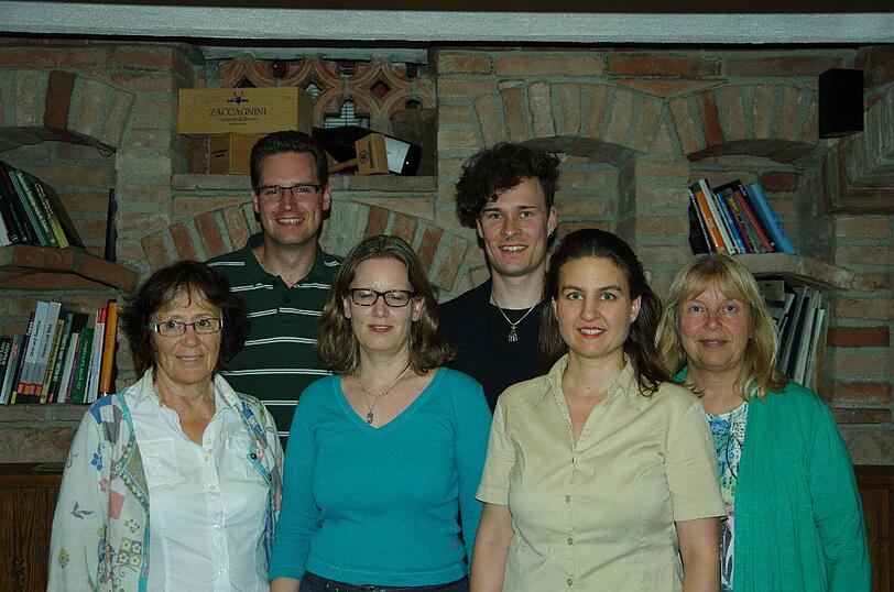 Die neuen Gesichter im Ortsverband der Grünen: v. l. Gisela Kainz, Michael Becker, Bettina Vogel, Yves Falke, Hilde Wiegele, Karin Binsteiner.