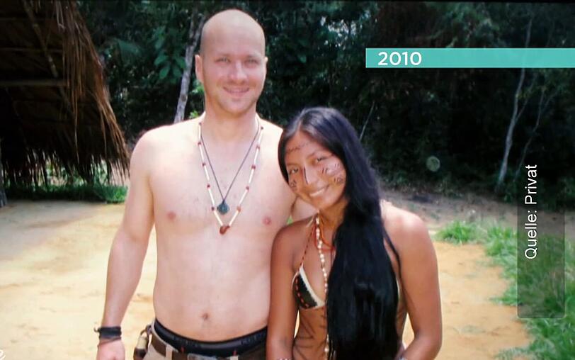 Hier, bei ihrer ersten Begegnung, knisterte es bereits: das erste gemeinsame Foto von Christian und Umussy. Hier, bei ihrer ersten Begegnung, knisterte es bereits: das erste gemeinsame Foto von Christian und Umussy.