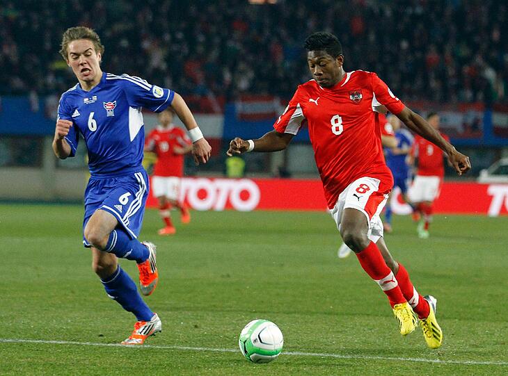 Auch der David Alaba war beim 6:0 der Österreicher gegen die Faröer Inseln erfolgreich.