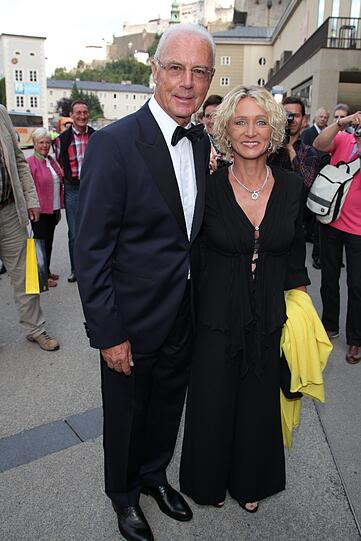 Franz Beckenbauer und Frau Heid