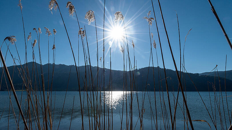 Traumhaftes Sommerwetter auch am Schliersee.
