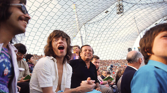 Mick Jagger bei den Spielen 1972.