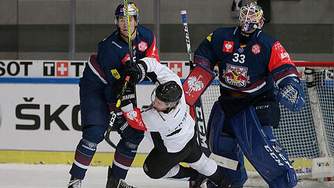 Wer kämpft sich ins Halbfinale? Der EHC um Keith Aulie (l.) und Goalie Danny aus den Birken oder die Malmö Redhawks?