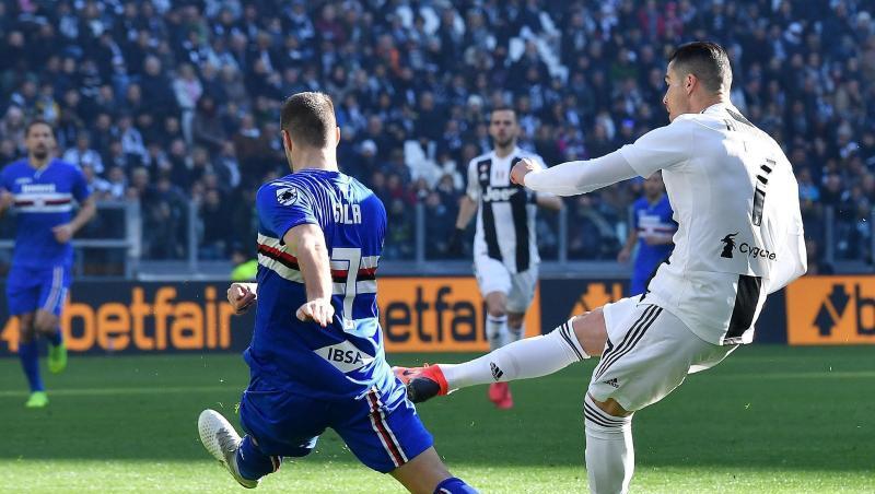 Cristiano Ronaldo erzielte beide Treffer für Juventus Turin. Cristiano Ronaldo erzielte beide Treffer für Juventus Turin.