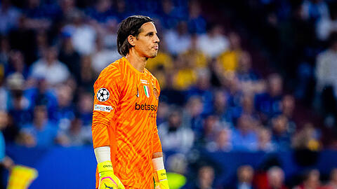 Yann Sommer beim UEFA Champions League Finale in München. In der Mixed Zone äußert er sich mit klaren Worten nach der CL-Niederlage.