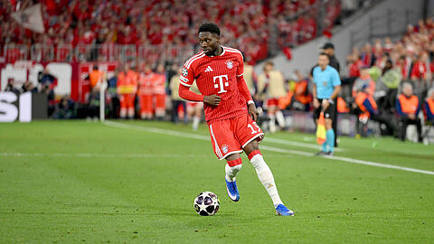 F&auml;llt aus: Bayern-Star Alphonso Davies.