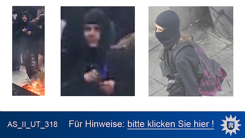 Nach diesen Personen wird öffentlich gefahndet. Die Polizei in Hamburg wird erreicht unter 040/4286-76543.