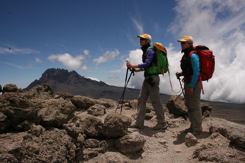 ... sondern als erste Blinde auch noch den ebenfalls zum Massiv gehörenden Mount Meru (4500m).