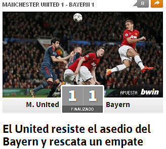 Die spanische As: United hält der Belagerung der Bayern stand und rettet ein Unentschieden