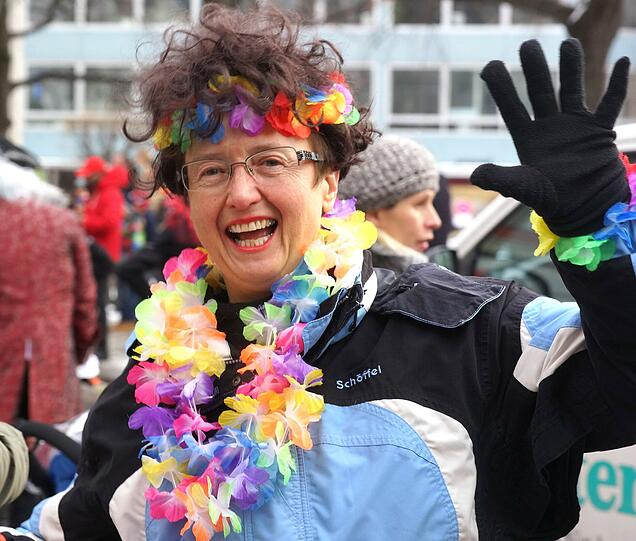Weitere Bilder vom Faschingsumzug der "Damischen Ritter" in München am 08. Februar 2015.
