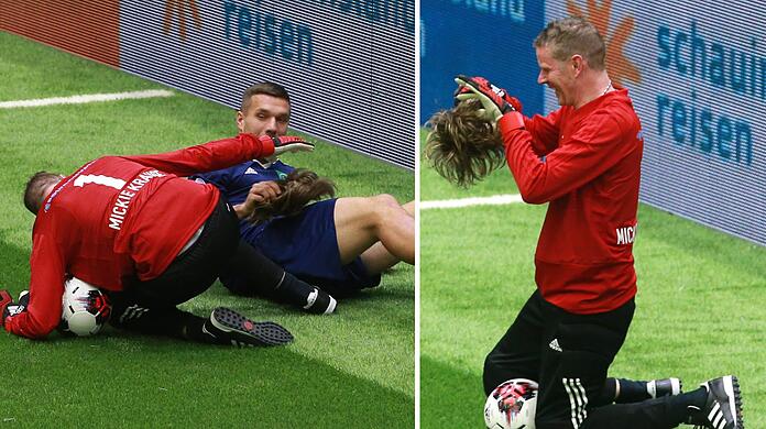 Ohne Verkleidung: Mickie Krause sieht man nur sehr selten ohne Perücke...