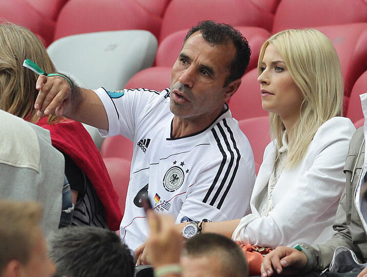 Lena mit dem Vater von Sami Khedira.