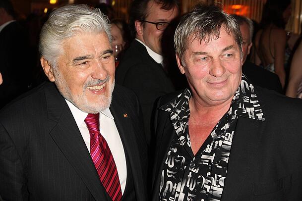 Heinz Hoenig mit Mario Adorf beim Deutschen Filmpreis 2008
