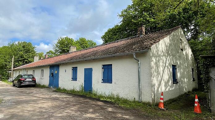 Hier entsteht das Museum der Gedenkstätte: Die Baracke 5 des ehemaligen Zwangsarbeiterlagers in Neuaubing.