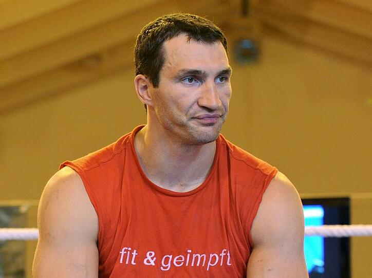 Bereit für den Megafight vor 60000 Fans auf Schalke: Weltmeister Wladimir Klitschko, der gegen Ruslan Chagaev antritt.
