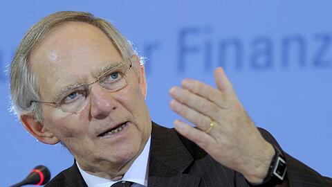 Bundesfinanzminister Wolfgang Schäuble