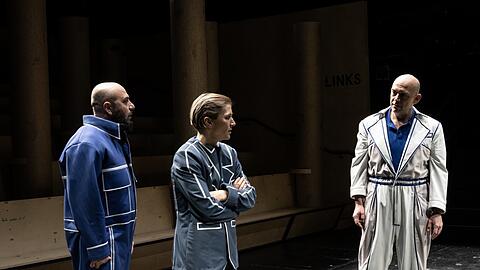 Delschad Numan Khorschid (links), Lisa Stiegler und Robert Dölle.