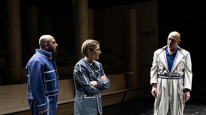 Delschad Numan Khorschid (links), Lisa Stiegler und Robert Dölle.