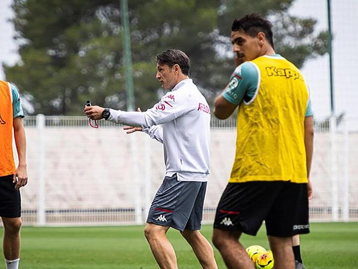 Erster Arbeitstag: Niko Kovac (M) bei seinem Dienstbeginn bei der AS Monaco.