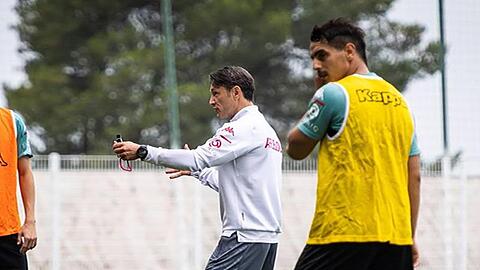 Erster Arbeitstag: Niko Kovac (M) bei seinem Dienstbeginn bei der AS Monaco.