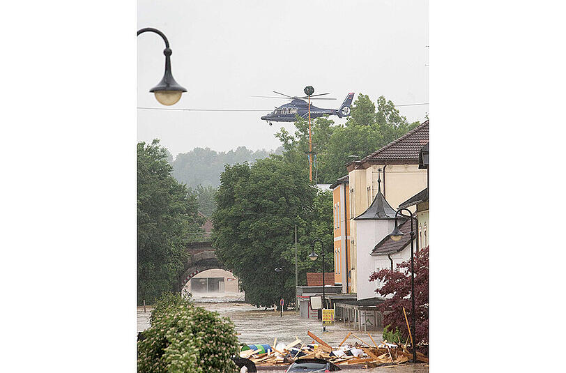 Das Hochwasser in Simbach im Landkreis Rottal-Inn.