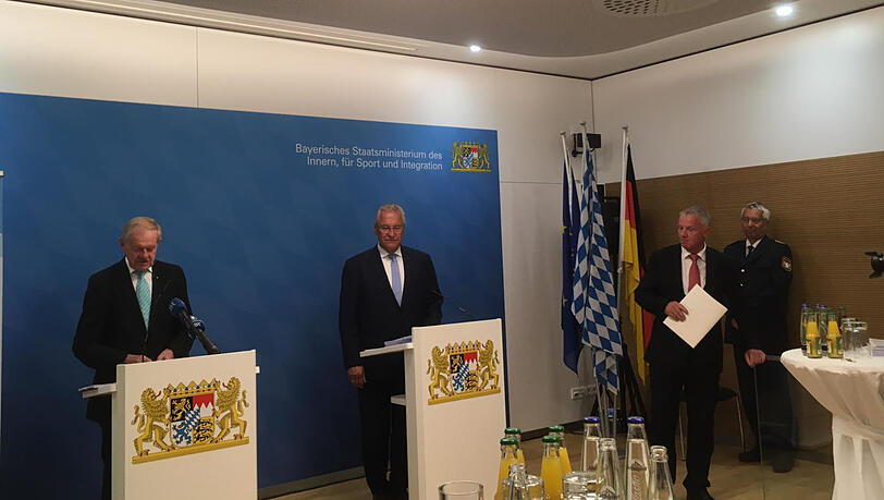 Karl Huber und Innenminister Joachim Herrmann. Karl Huber und Innenminister Joachim Herrmann.