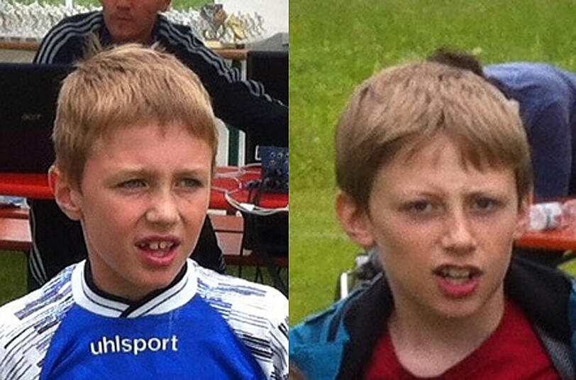 Christian L. (8, l.) und sein Bruder Titus L. (10) sind weieder da.